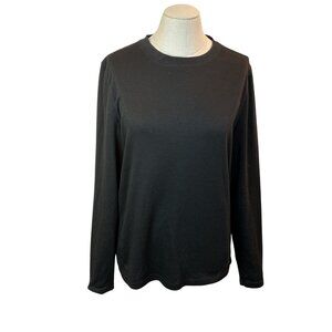 Omni Wool Base Layer Crew Neck Shirt Mens Small Black